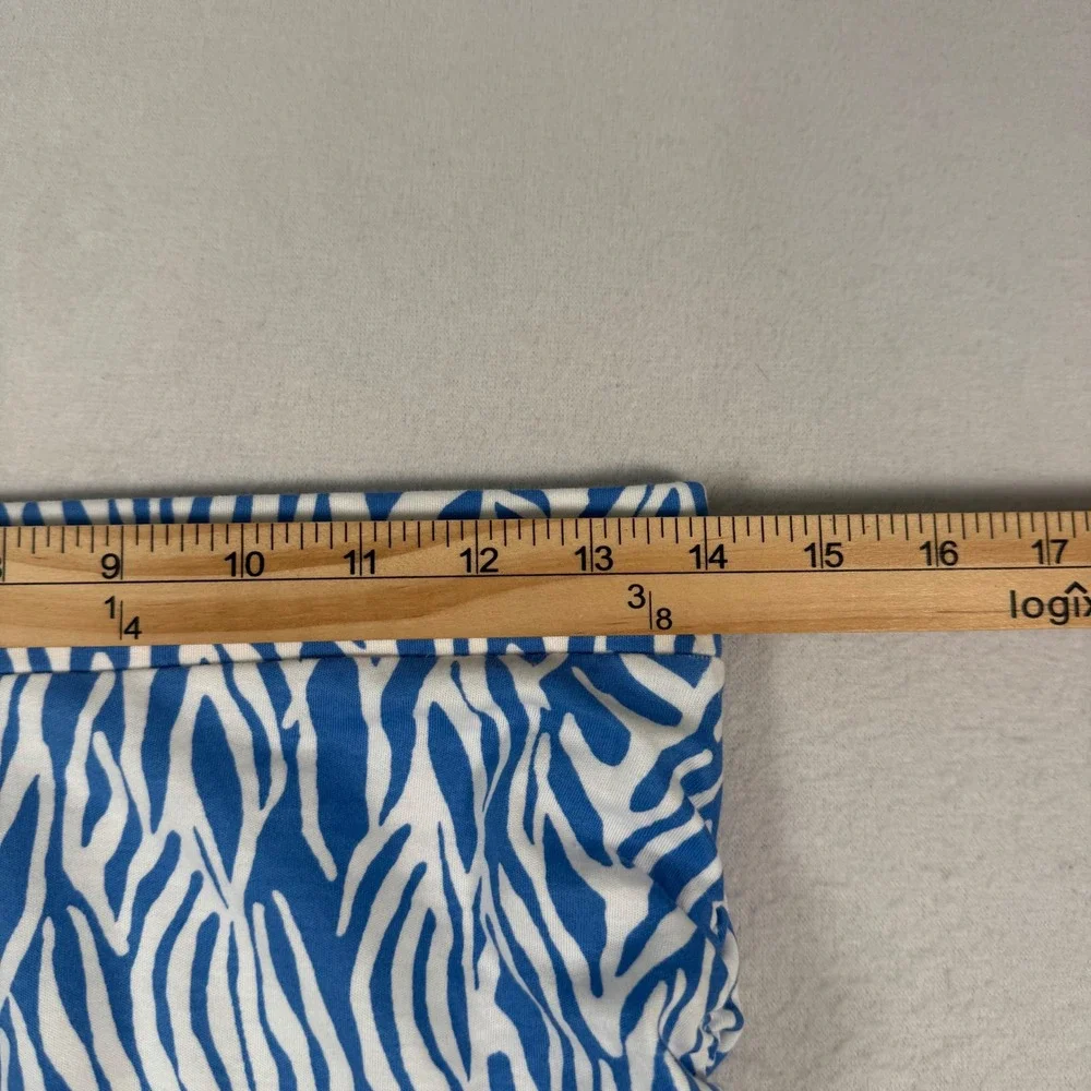 DVF Diane von Furstenberg‎ Target Skirt Top Set Women S Blue Zebra Knit Chic NEW